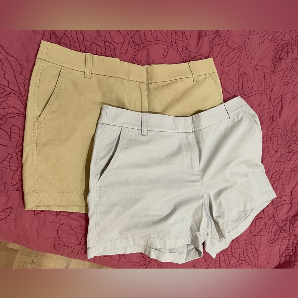 J. Crew chino shorts bundle of 2